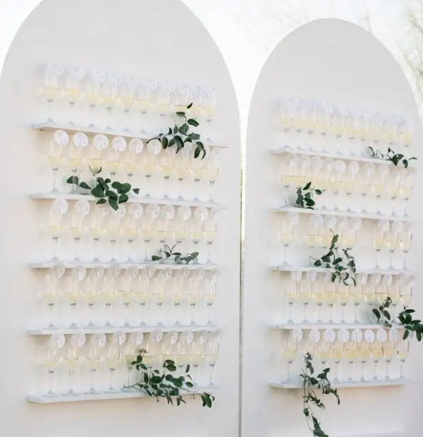 Arched Champagne wall