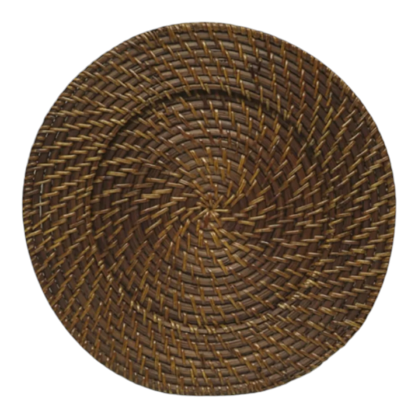 Rattan Chestnut charger